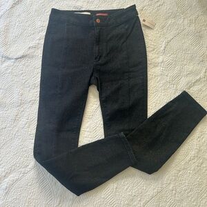 NWT Pilcro/Anthropologie High Rise Denim Legging size 27. Dark wash w/shimmer.